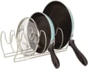 mDesign Geschirrablage silber Topfdeckelhalter Pfannenhalter Metall Ständer Bild 1