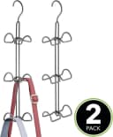 mDesign Kleiderbügel 2er-Set Grau Multifunktionaler Haken Bild 3