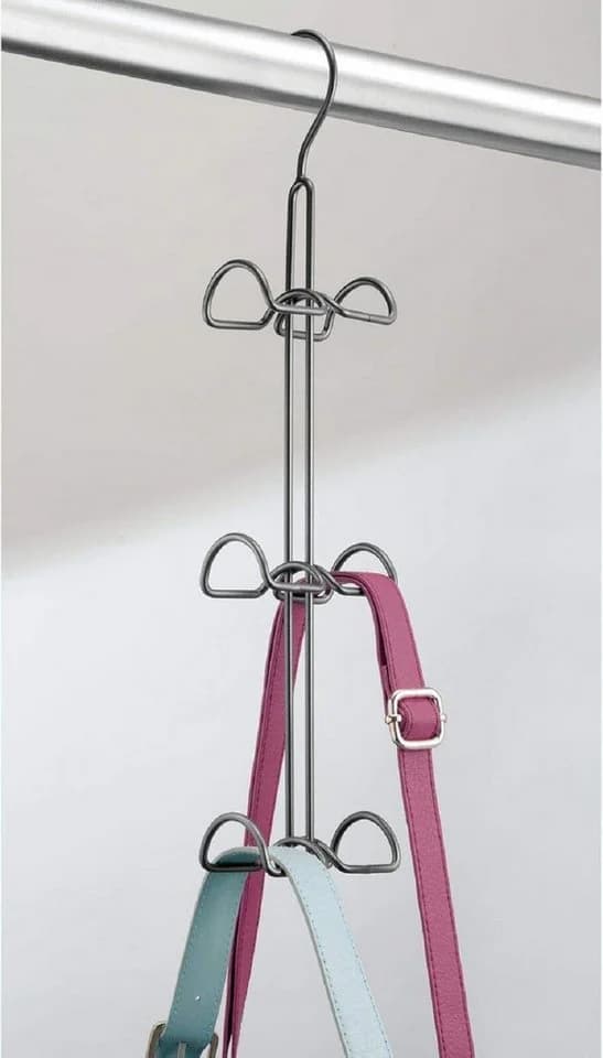 mDesign Kleiderbügel 2er-Set Grau Multifunktionaler Haken - Bild 4