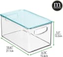 mDesign Organizer Boxen 4er Set mit Deckel Kunststoff stapelbar Bild 1