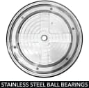 mDesign Drehbares Rundtablett Organizer Rauchgrau/Silber Bild 1