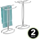 mDesign Handtuchhalter 2er Set Freistehend Metall Silber Bild 4