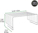 mDesign Drahtkorb Regaleinsatz 2er Set Silber Metall Bild 1