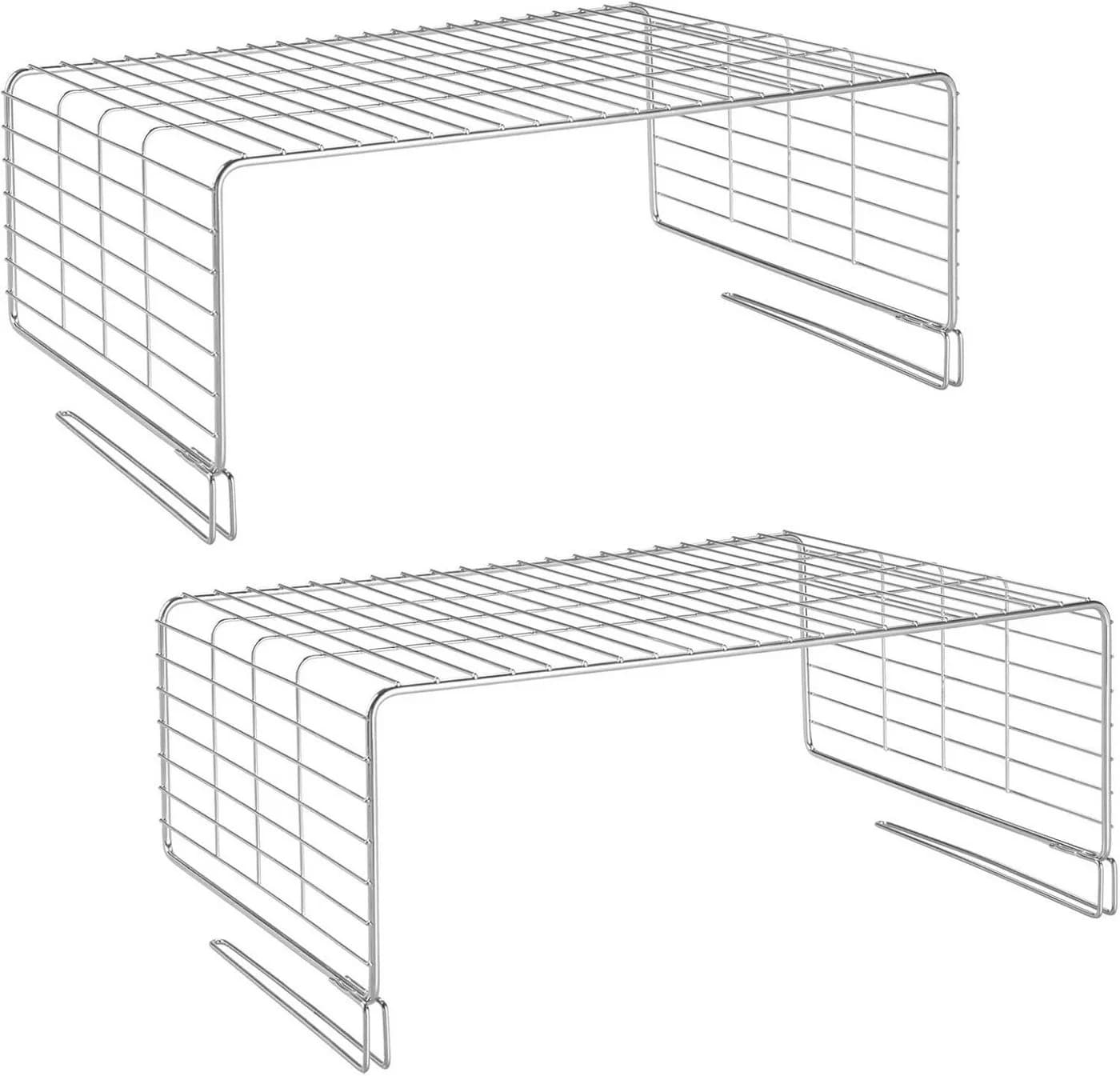 mDesign Drahtkorb Regaleinsatz 2er Set Silber Metall - Bild 2