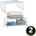mDesign Drahtkorb Regaleinsatz 2er Set Silber Metall Bild 4