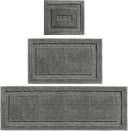 mDesign Badteppich 3er-Set Mikrofaser rutschfest Dunkelgrau Bild 2