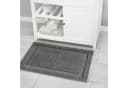 mDesign Badteppich 3er-Set Mikrofaser rutschfest Dunkelgrau Bild 3