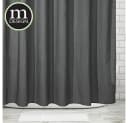 mDesign Duschvorhang Dunkelgrau Waffelmuster Polyester-Baumwolle Bild 3