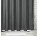 mDesign Duschvorhang Dunkelgrau Waffelmuster Polyester-Baumwolle Bild 4