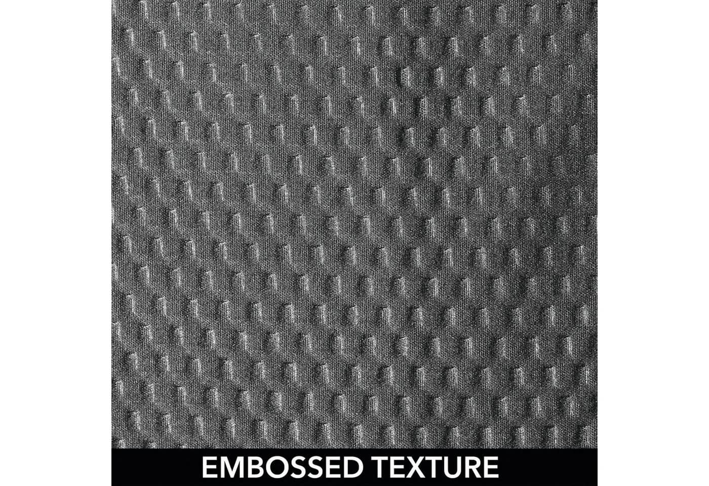 mDesign Duschvorhang Dunkelgrau Waffelmuster Polyester-Baumwolle - Bild 5