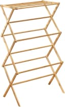 mDesign Wäscheständer Bambus 3 Ebenen Turmtrockner 110 cm klappb Bild 2