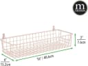 mDesign Wandregal Korb Rosa Badorganizer Bild 1