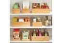 mDesign Bambusbox Organizer 2er-Set Aufbewahrung Kiste Holz Bild 3