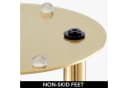 mDesign Toilettenpapierhalter Stand Messingfarben Freistehend Bild 5
