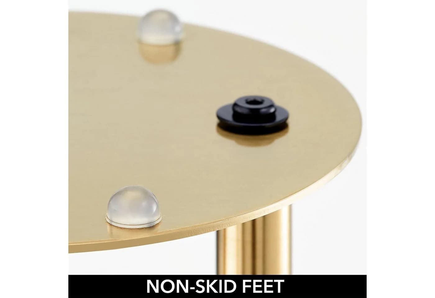 mDesign Toilettenpapierhalter Stand Messingfarben Freistehend - Bild 5