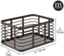 mDesign Allzweckkorb 3er Set Metall Drahtkorb Organizer Bronze Bild 1
