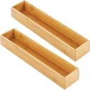 mDesign Schubladeneinsatz Bambus 2er-Set Organizer Bild 2