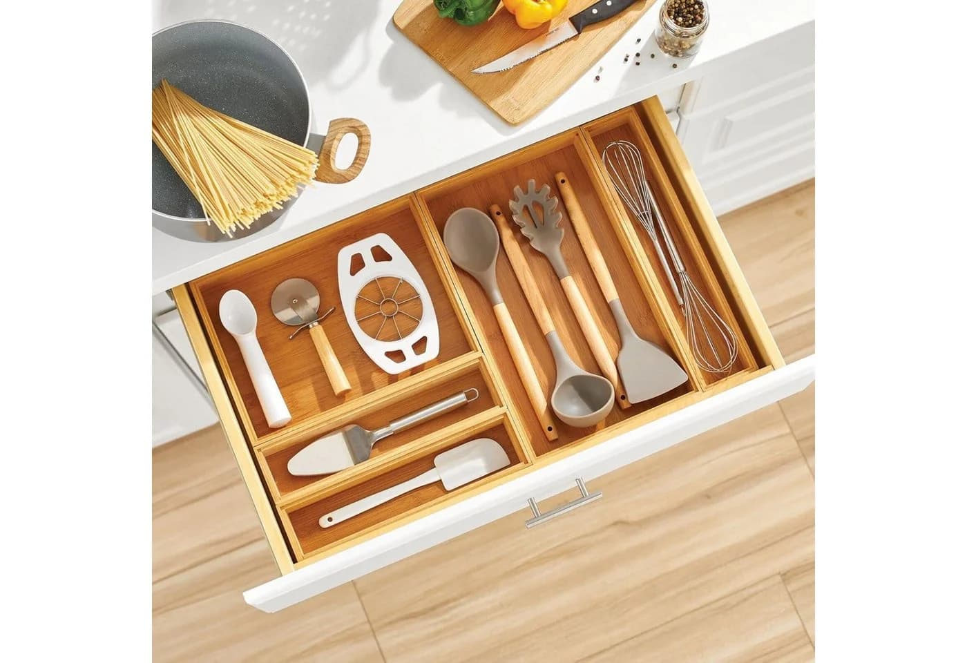 mDesign Schubladeneinsatz Bambus 2er-Set Organizer - Bild 3