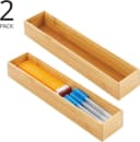 mDesign Schubladeneinsatz Bambus 2er-Set Organizer Bild 4