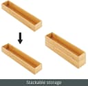 mDesign Schubladeneinsatz Bambus 2er-Set Organizer Bild 5