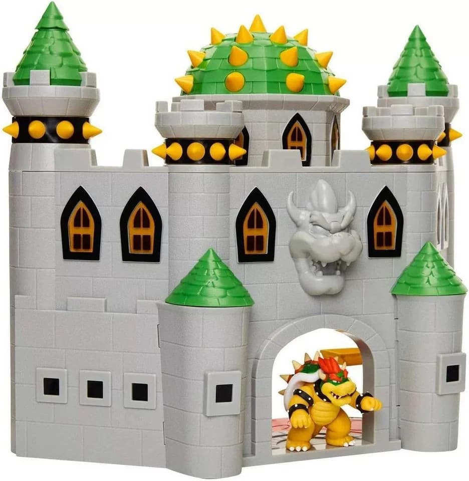 Nintendo Super Mario Bowser Schloss Castle Deluxe Spielset 6,5 cm