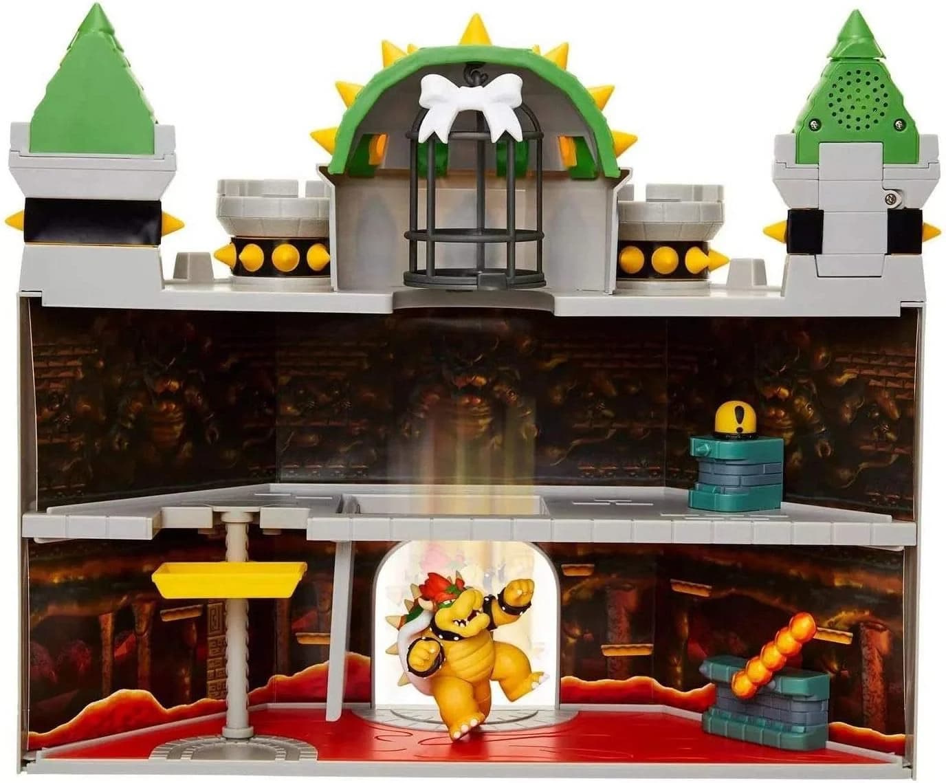 Nintendo Super Mario Bowser Schloss Castle Deluxe Spielset 6,5 cm - Bild 3