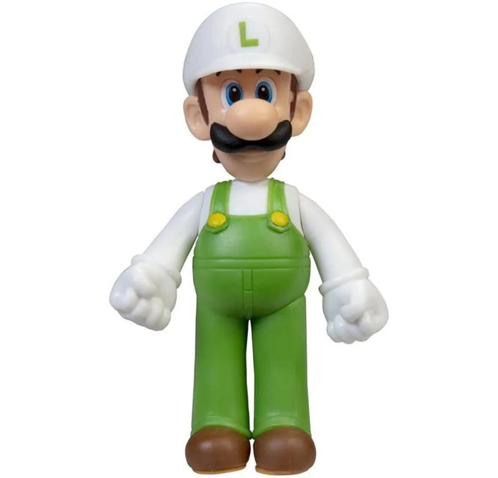 Super Mario Actionfigur Fire Standing Luigi Wave 28 - Bild 5