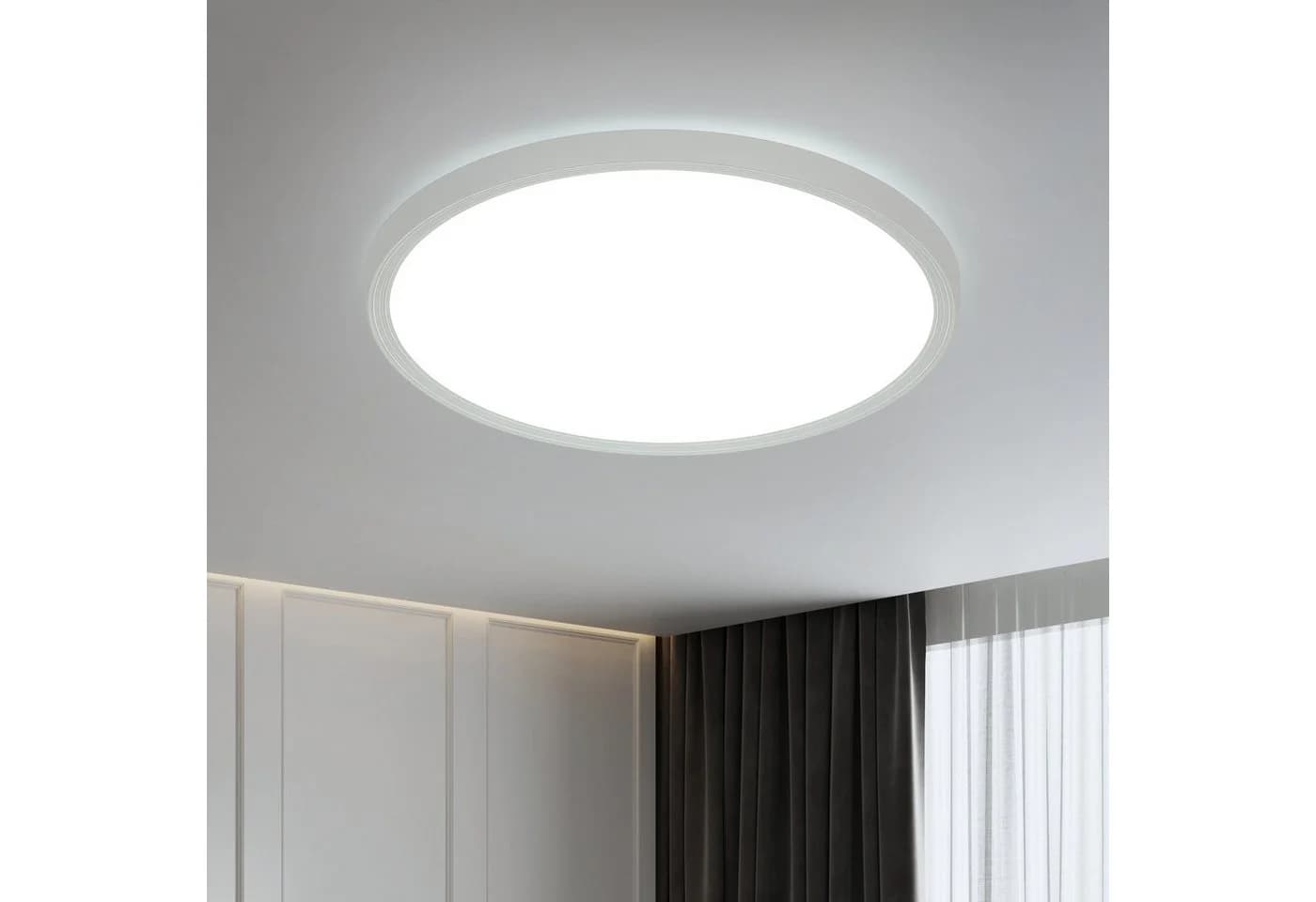 Riserva LED Deckenleuchte Weiß 30cm Extra Flach - Bild 3