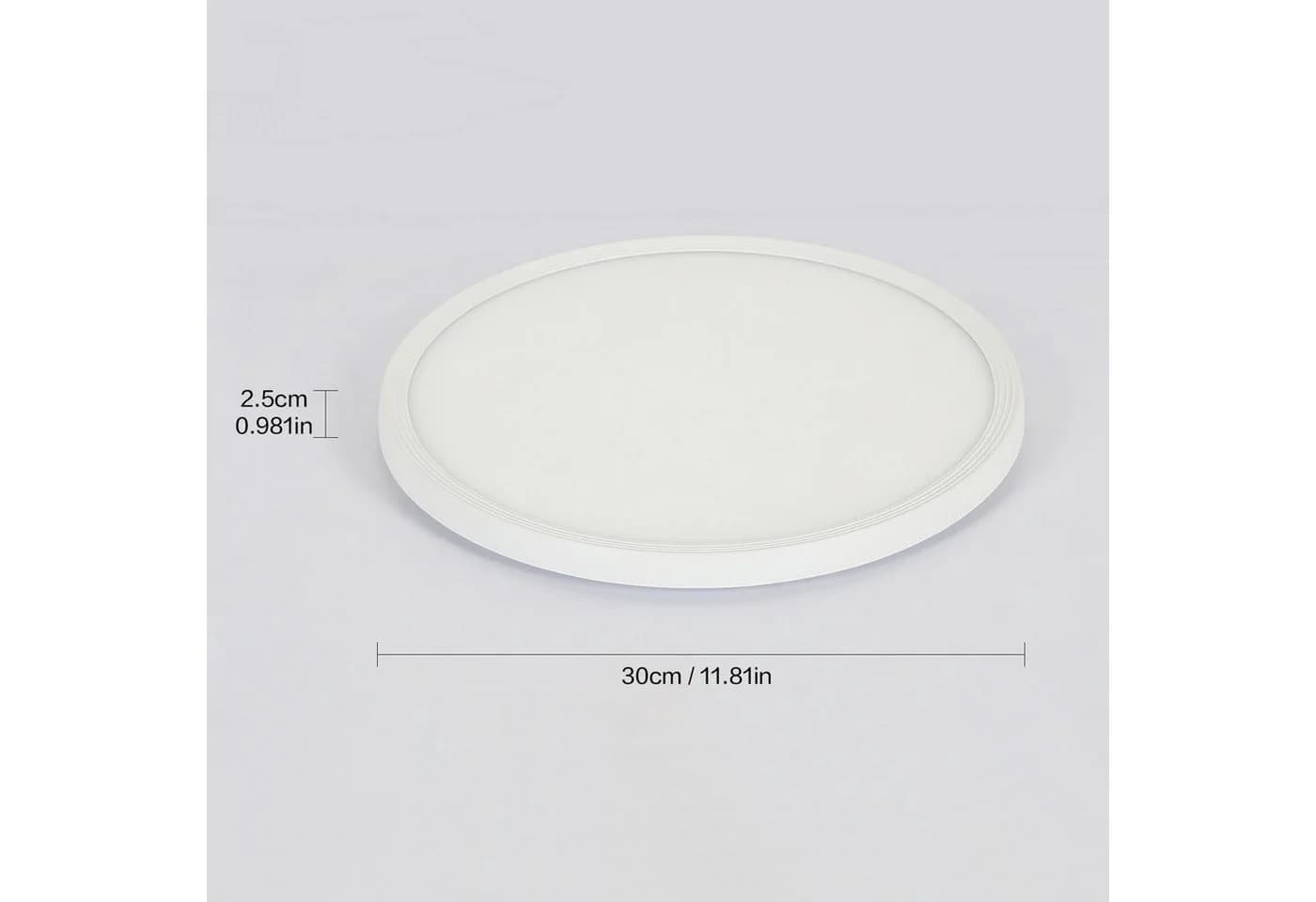 Riserva LED Deckenleuchte Weiß 30cm Extra Flach - Bild 5