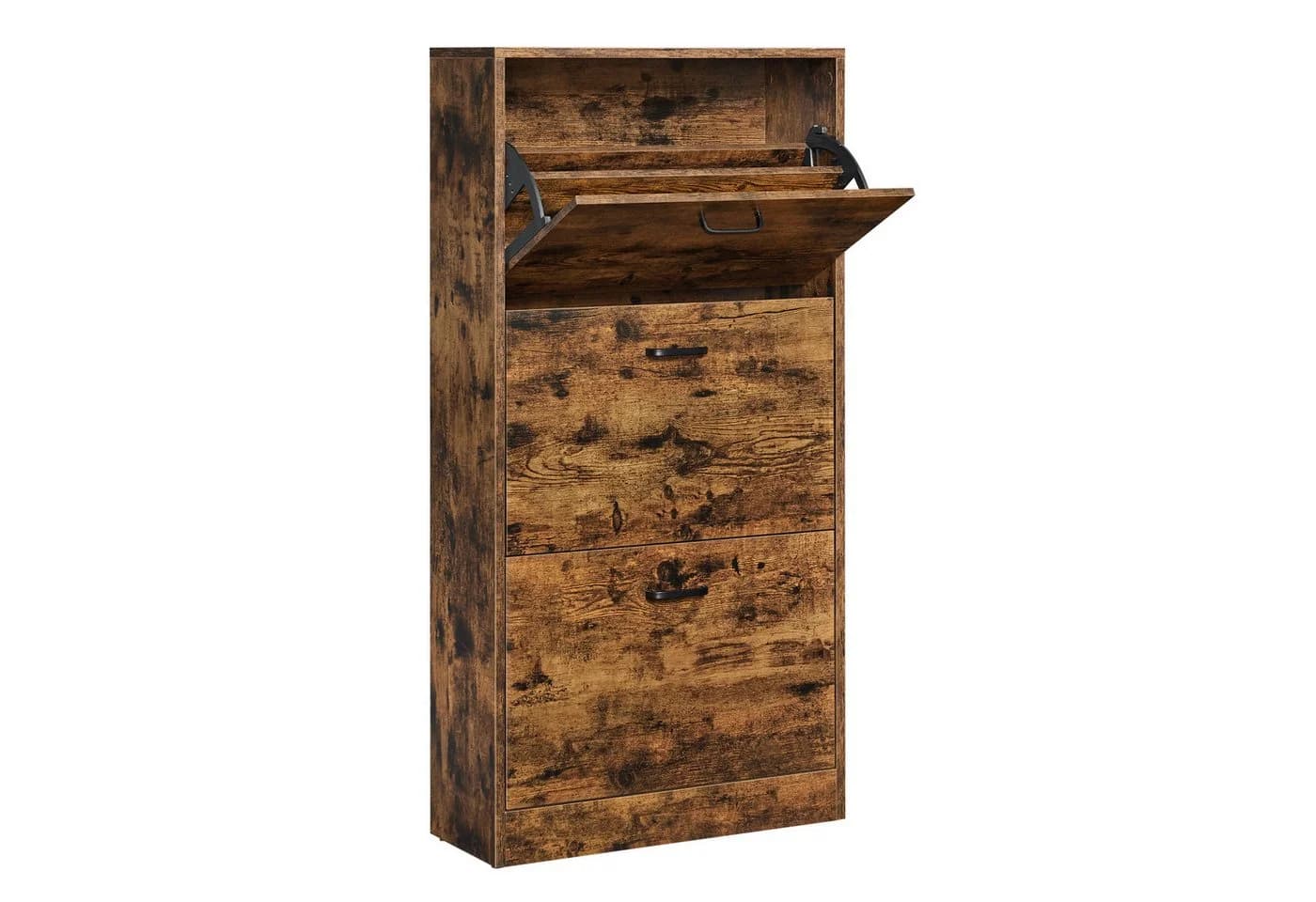 VASAGLE Schuhschrank Schuhregal perfekt für schmale Flure 60x24x120 cm - Bild 2