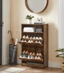 VASAGLE Schuhschrank 60x24x102 cm Holzspanplatte Bild 1