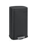 SONGMICS Mülleimer Schwarz 30L Softclose Trittpedal Bild 2