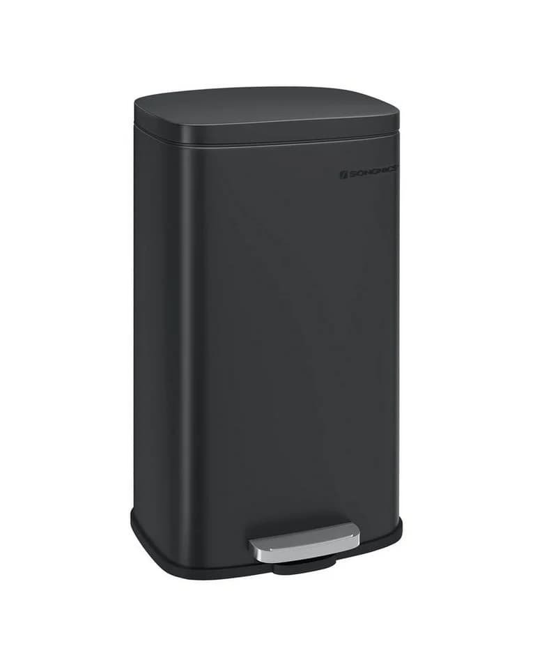 SONGMICS Mülleimer Schwarz 30L Softclose Trittpedal - Bild 2