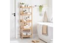 SONGMICS Badregal Bücherregal, 5 Ablagen, Bambus, 45 x 31,5 x 142 cm Bild 1