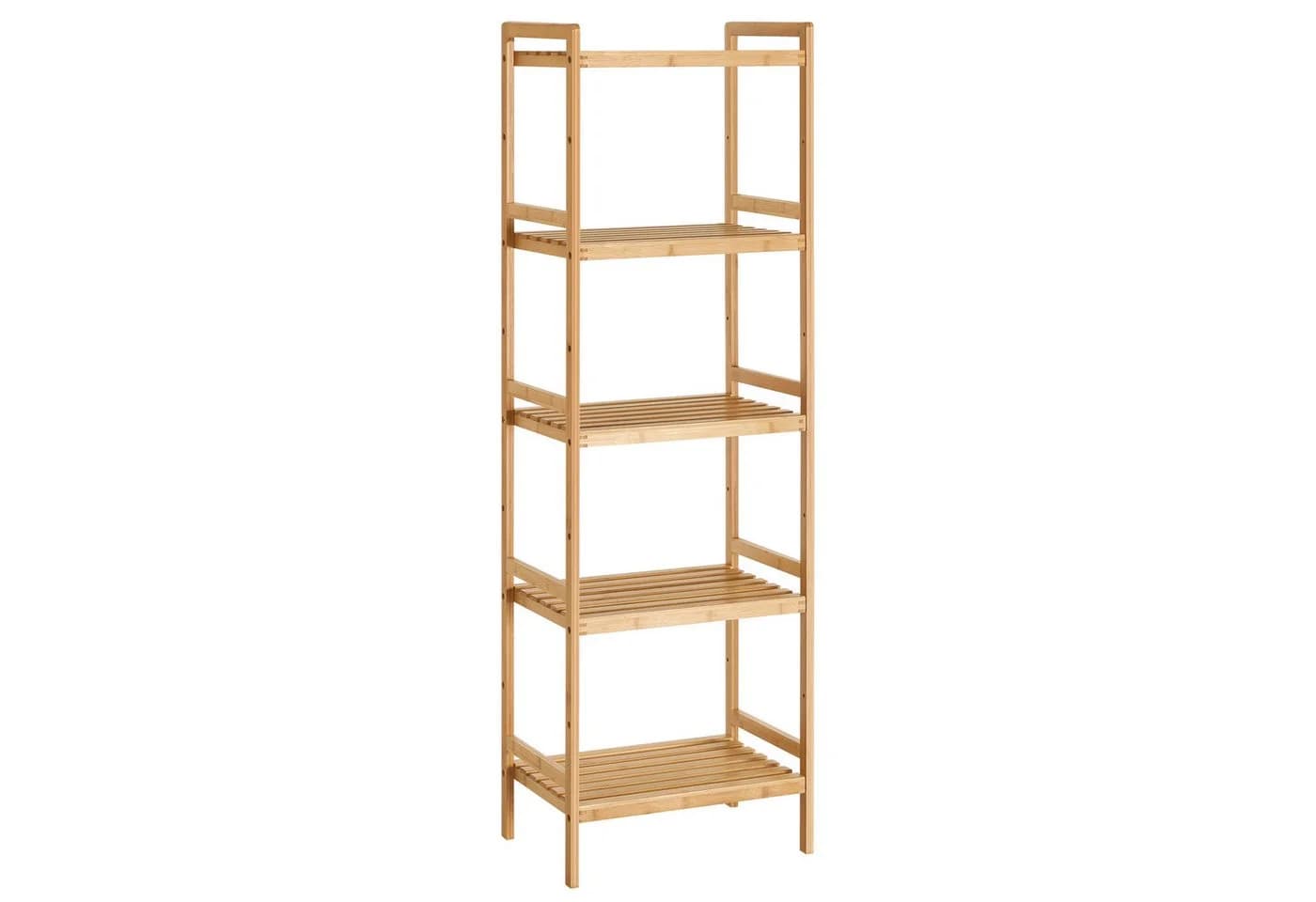 SONGMICS Badregal Bücherregal, 5 Ablagen, Bambus, 45 x 31,5 x 142 cm - Bild 2