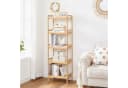 SONGMICS Badregal Bücherregal, 5 Ablagen, Bambus, 45 x 31,5 x 142 cm Bild 3