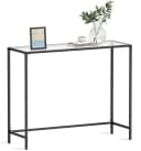 VASAGLE Konsolentisch Beistelltisch Hartglas Moderner Sofatisch Flur Bild 2