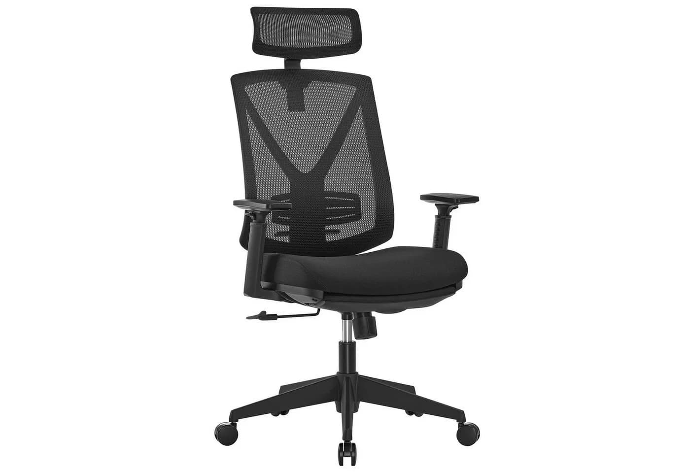 SONGMICS Bürostuhl mit Fußstütze Ergonomischer Schreibtischstuhl Schwarz - Bild 2