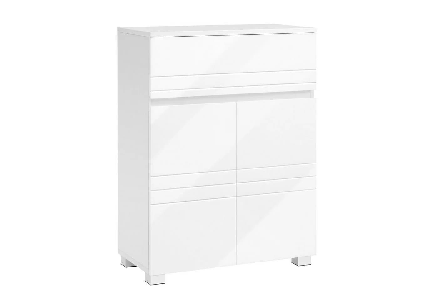 VASAGLE Badkommode Badezimmerschrank Weiß - Bild 2