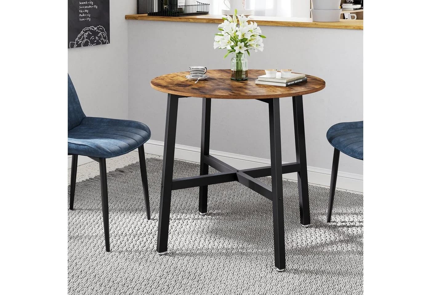VASAGLE Esstisch 80 cm Industrie-Design - Bild 2