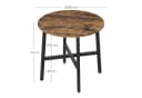 VASAGLE Esstisch 80 cm Industrie-Design Bild 3