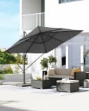 SONGMICS Sonnenschirm 290x290 cm UPF 50+ 360° drehbar Bild 1