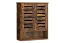 VASAGLE Hängeschrank Badezimmerschrank höhenverstellbarer Einlegeboden Braun Bild 2