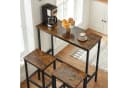 VASAGLE Bartisch-Set Stehtisch 100x40x90cm mit 2 Barhockern Bild 2