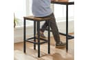 VASAGLE Bartisch-Set Stehtisch 100x40x90cm mit 2 Barhockern Bild 4