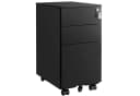SONGMICS Aktenschrank Rollcontainer 3 Schubladen Weiß/Schwarz Stahl Bild 2