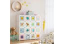 SONGMICS Kinderkleiderschrank Kinderregal 4 Kleiderstangen 16 Würfel Weiß Bild 3