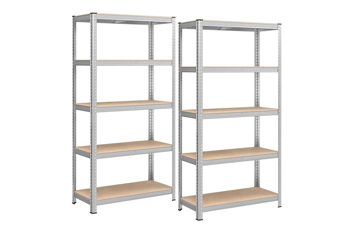 SONGMICS Schwerlastregal Lagerregale 2-tlg. 180 x 90 x 40 cm Silber - Bild 2