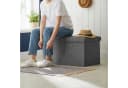 SONGMICS Sitzbank Sitzhocker Stauraum Faltbar 76/110x38x38 cm Bild 5