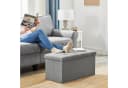SONGMICS Sitzbank Sitzhocker mit Stauraum faltbar 76 / 110 x 38 x 38 cm Bild 5